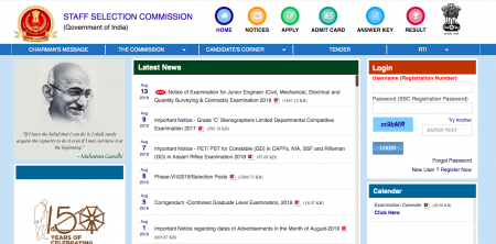 SSC CGL 2018 Tier I Result 