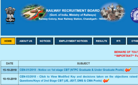 RRB JE Result 2019 