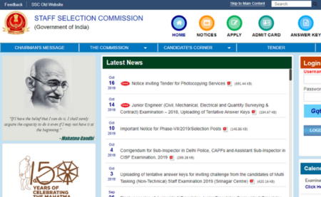 SSC CGL 2019 Notification