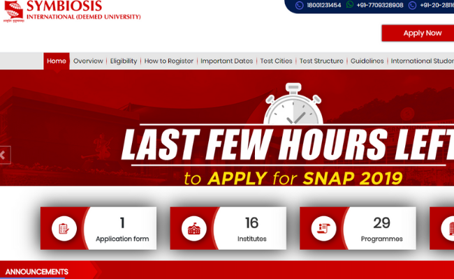 SNAP 2019 Registration