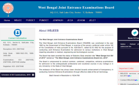 WBJEE 2020 Exam Pattern