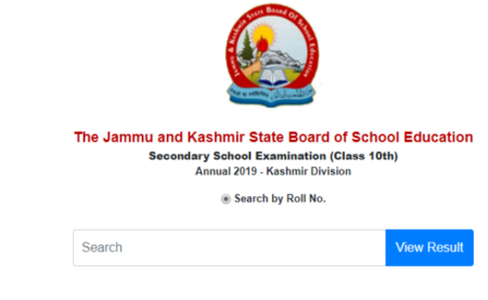 JKBOSE 10th Result 2019